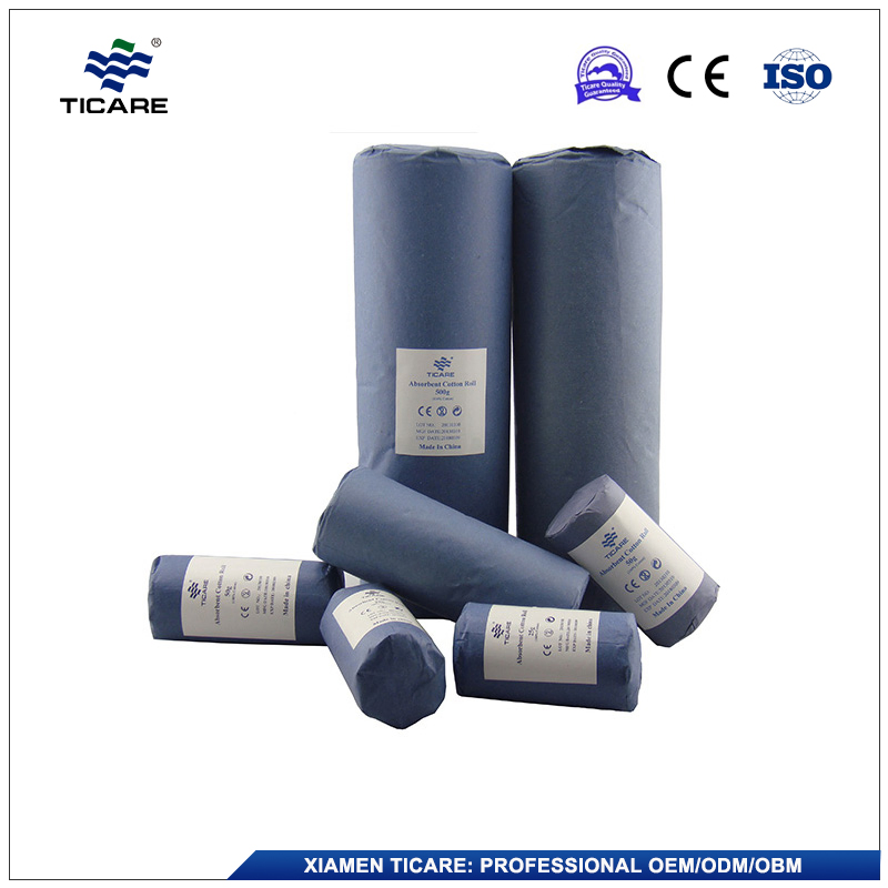 Soft Medical Surgical Dressing First Aid Sterilized Absorbent Cotton Roll 50g 200g 500g 1000g