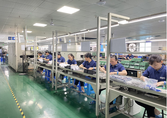 REO Power UPS factory production floor — 10 production lines