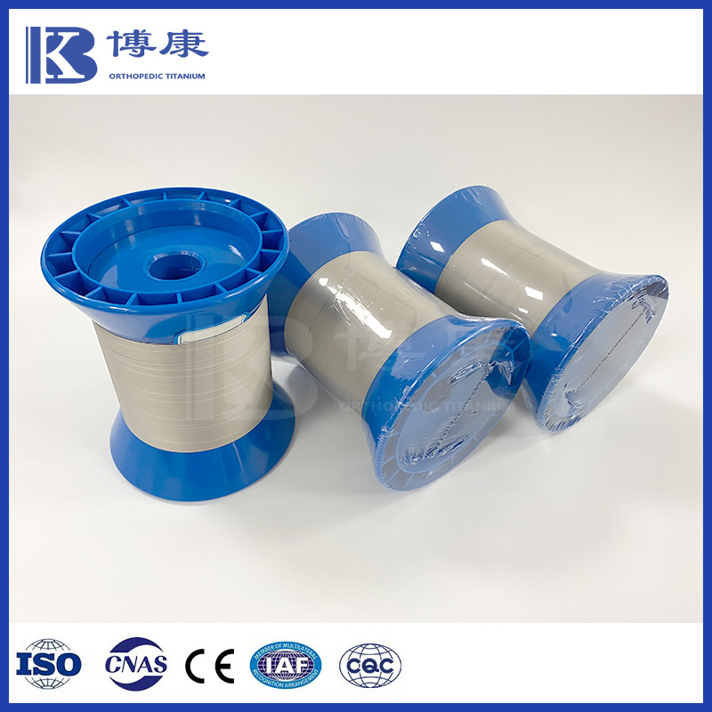Implant Grade Pure Titanium Wire on Spools for Surgical Applications