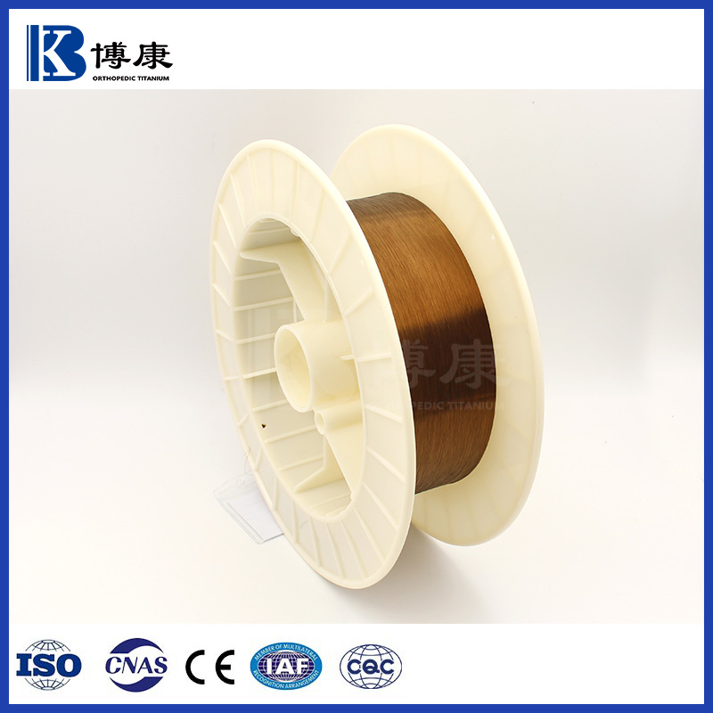 ASTM F2063 Nitinol Wire 0.1~2.5mm Nickel Titanium Shape Memory Alloy Wire Manufacturer