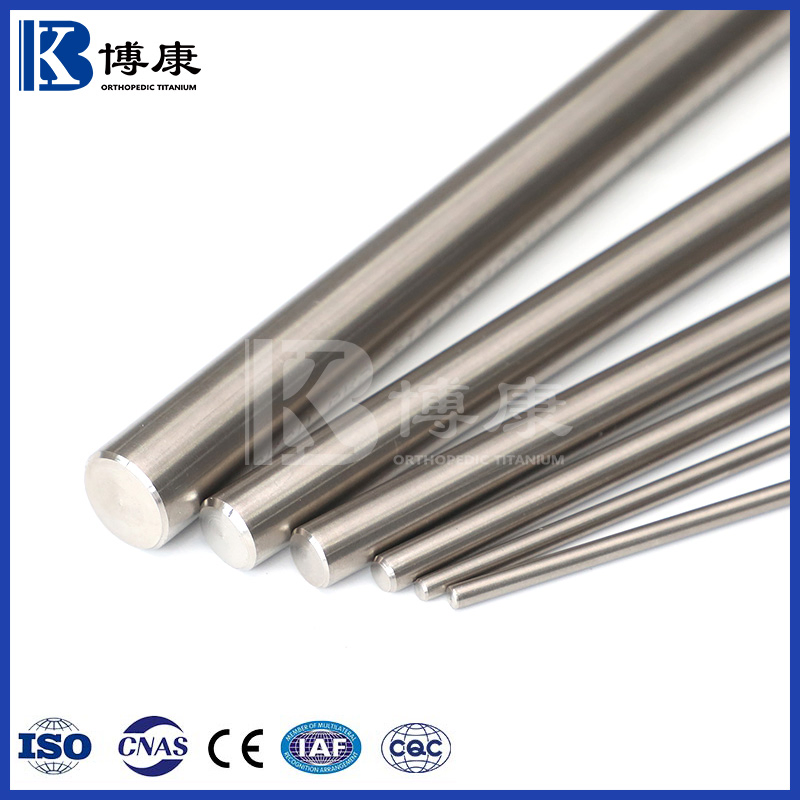 Medical Titanium Round Rod Gr5 Gr23 for Orthopedic Implants