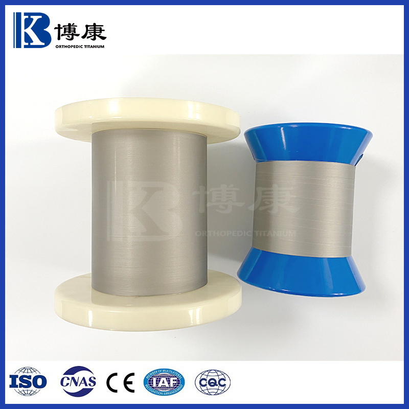 0.21mm Medical Grade Gr1 Gr2 Pure Titanium Wire for Surgical Titanium Clips