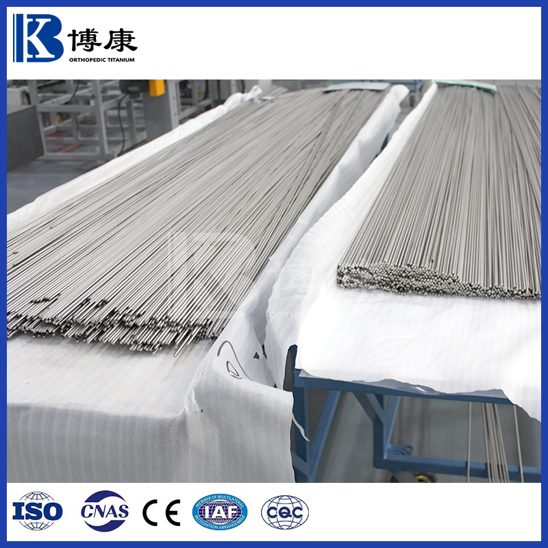 Medical Grade Titanium Round Bars Gr1/Gr2 for Dental and Surgical Implants