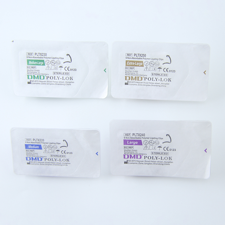 Hemolok Plastic Clip, Laparoscopic Surgical Instruments