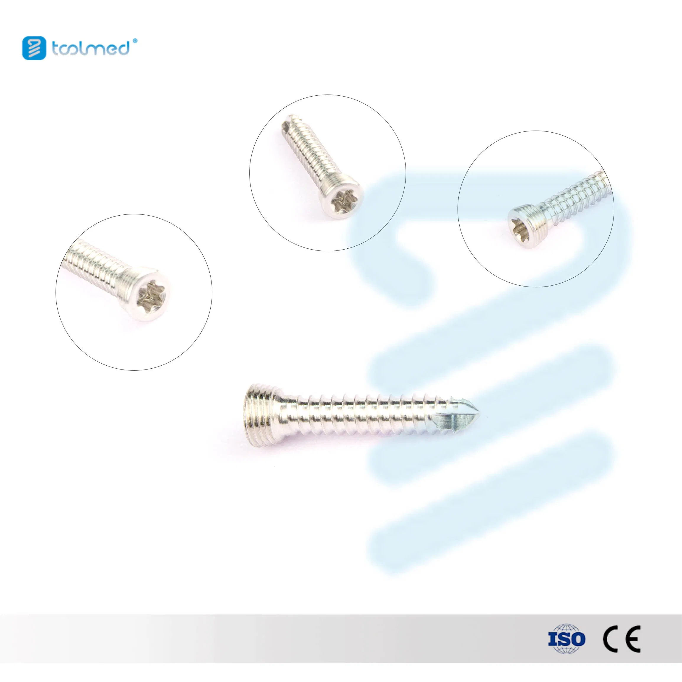Premium 1.5-3.5mm Veterinary Orthopedic Stainless Steel Locking Screw for Dog Surgical Applications