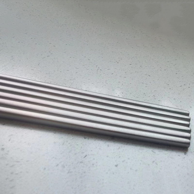 New Pure Titanium Chopsticks Household Wholesale Outdoor Tableware Light Luxury Retro Titanium Alloy Anti-Slip Heat-Resistant