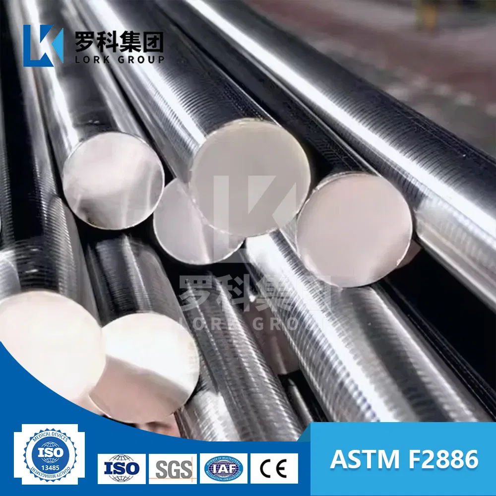 Lork ASTM F2886 Metal Injection Molded Cobalt-28 Chromium-6 Molybdenum Parts for Surgical Implants Medical Cocrmo Alloy Rod