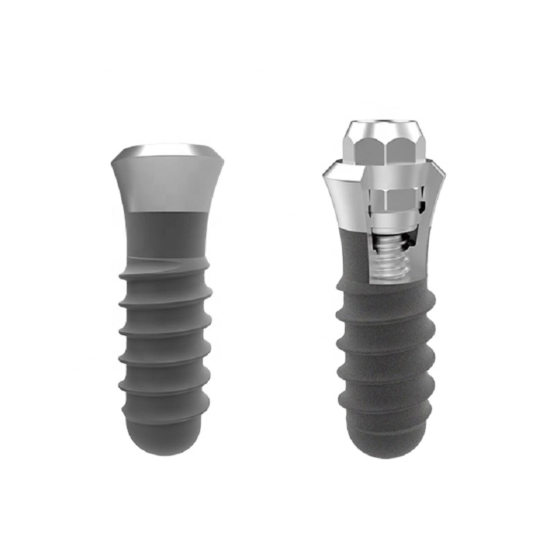 Dental Implant Titanium Straight Abutment 9mm Regular Platform for Implant 2.42 Hex