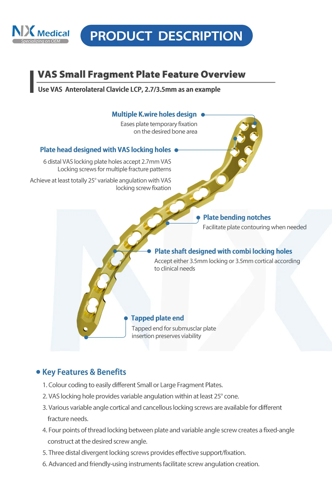 Radius Bone Fracture Plate