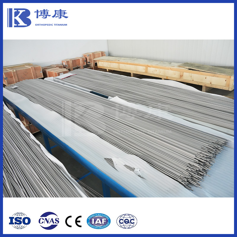 Surgical Titanium Round Rods Bars Medical Grade Titanium for Orthopedic Dental Implant