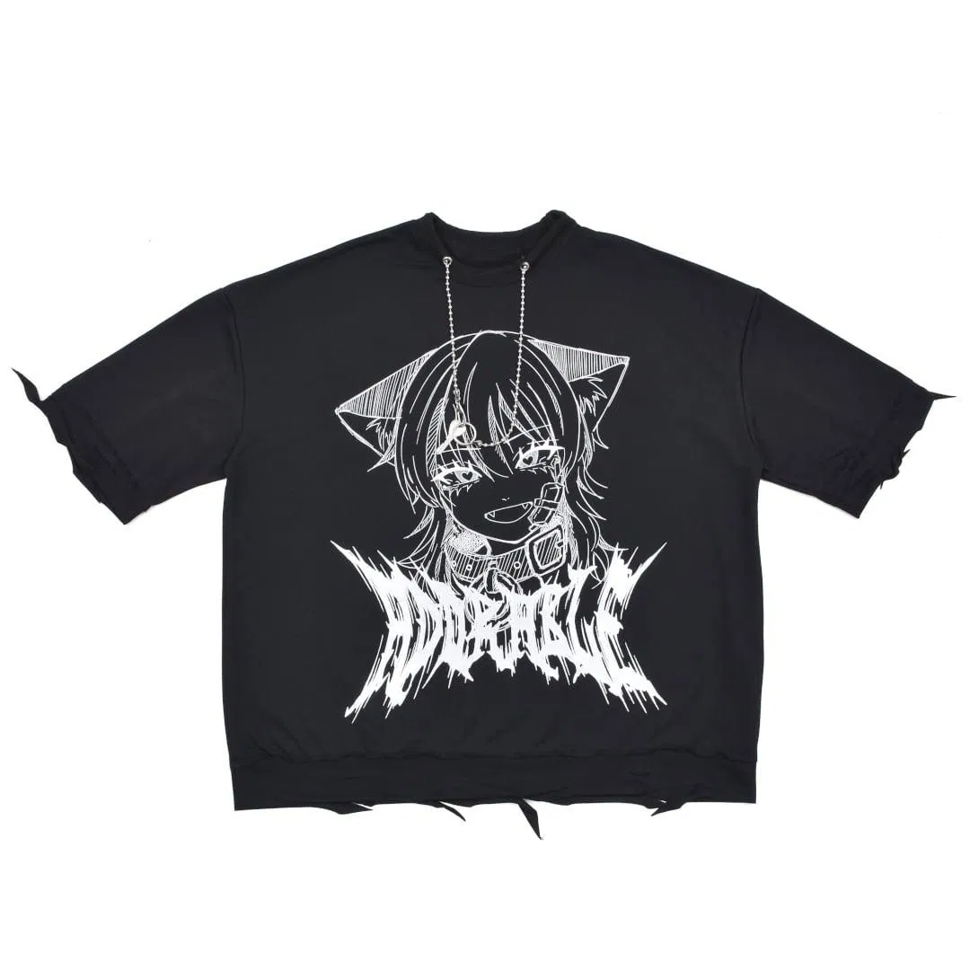 Custom Logo Hip Pop T Shirt Oversized 100% Cotton T Shirts Luxury Clothing Designer Men Clothes Wholesale Fashion Graphic T Shirt