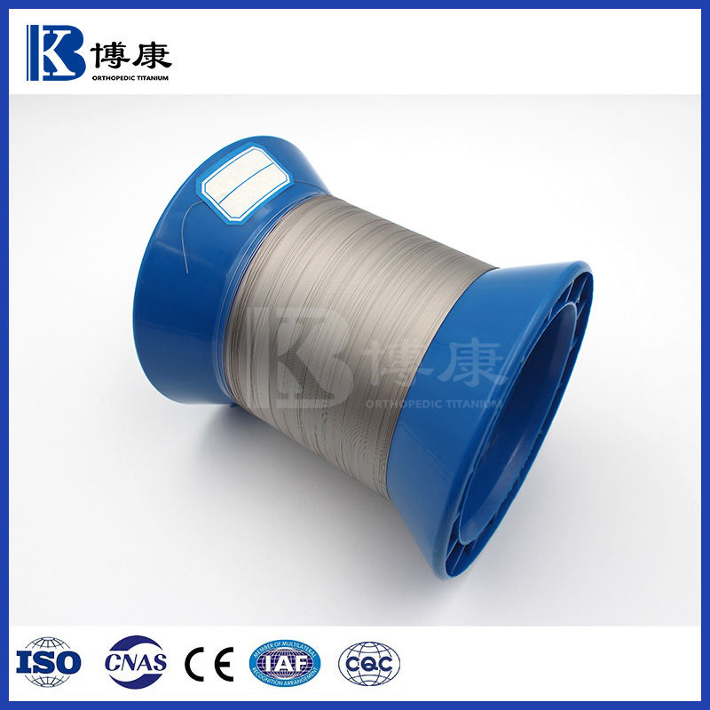 Surgical Grade Pure Titanium Wire Gr1 Gr2 for Medical Device Return Springs