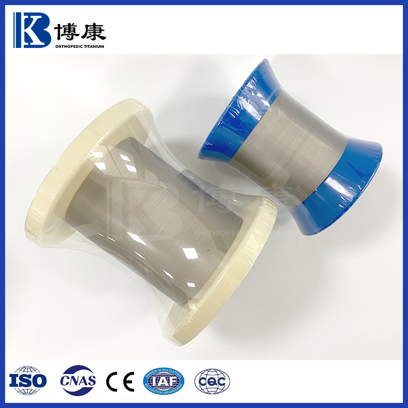 0.21mm Medical Grade Gr1 Gr2 Pure Titanium Wire for Surgical Titanium Clips