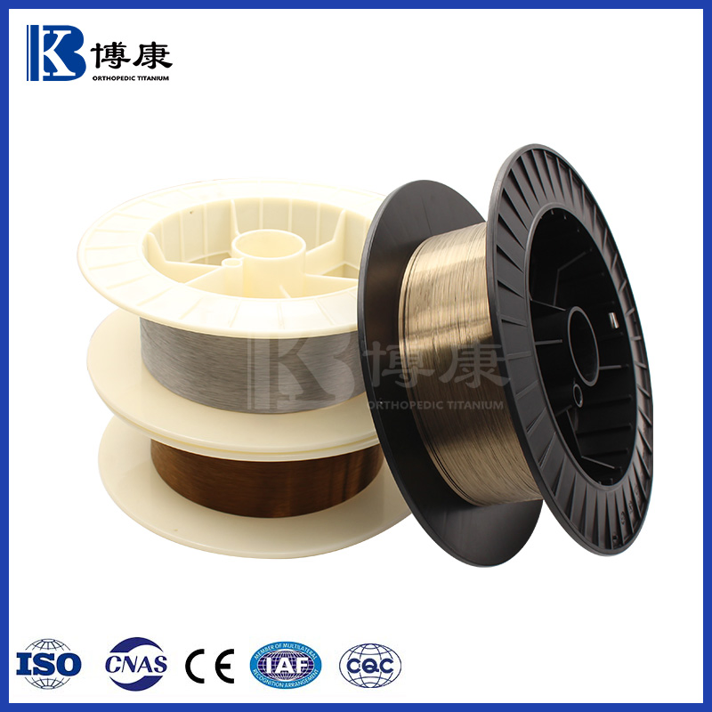 Superelastic Nitinol Wire ASTM F2063 Shape Memory Nickel Titanium Wire