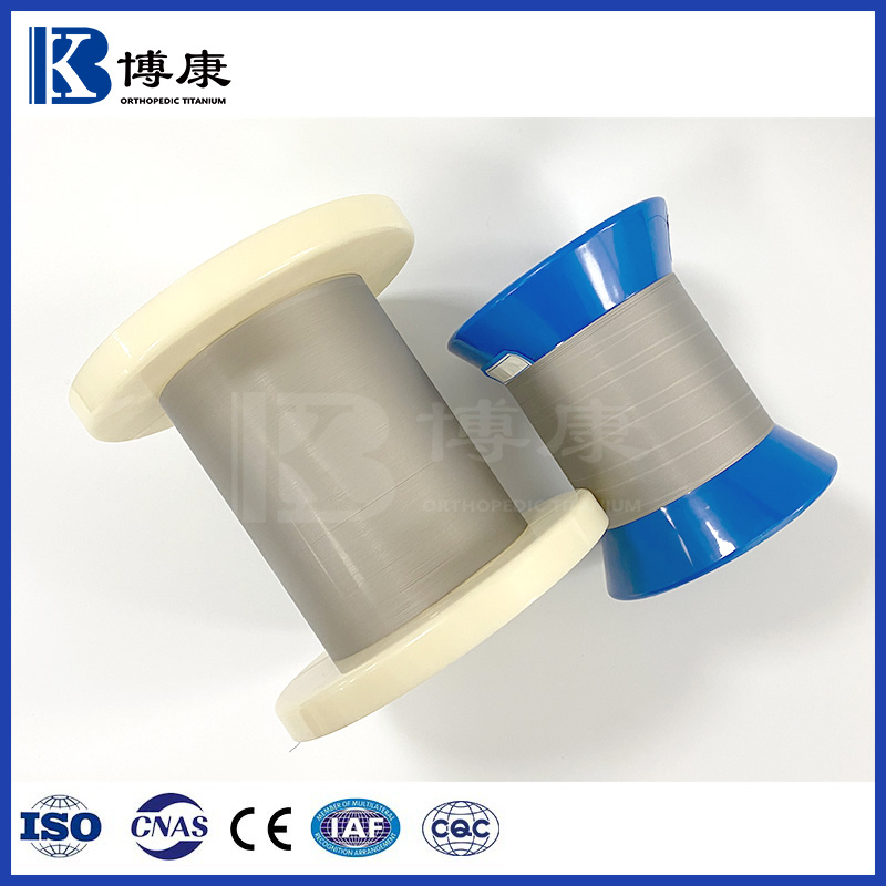 ASTM F67 Medical-Grade Pure Titanium Thin Wire for Surgical Implants Suture Applications