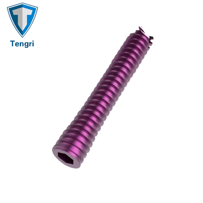 Metal Zinc Plated Orthopedic Screw Headless Cannulated Screws Implants Titanium Screw