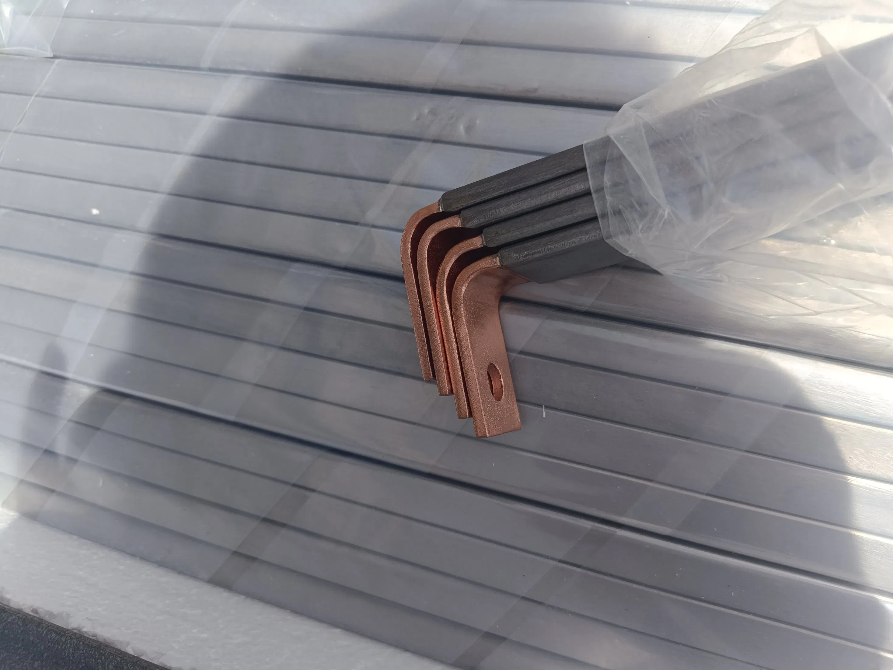 Titanium Copper Clad Bars/ Titanium Clad Copper Rod with Bent End