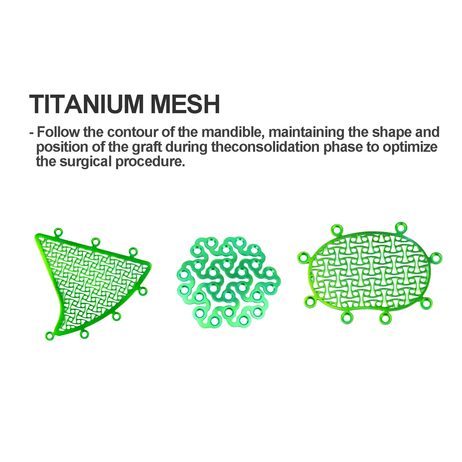 Orthopedic Implant Titanium Maxilofacial Mesh Maxillofacial Plates Instruments of Neurosurgery