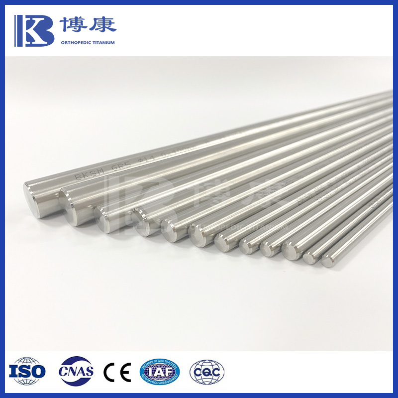 Medical Grade Titanium Round Bars Gr1/Gr2 for Dental and Surgical Implants