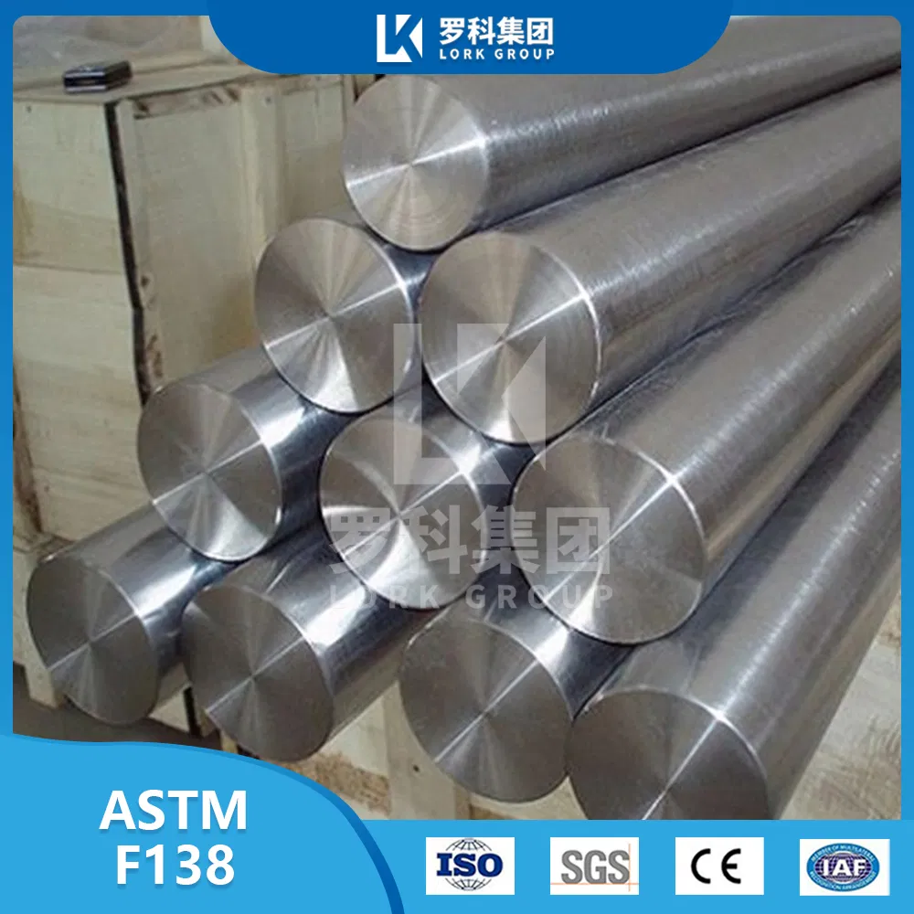 Lork Custom Uns S31673/ASTM F138 Alloy Steel Rod Vacuum Melting Medical-Grade Surgical Implants 316lvm Stainless Steel Bar