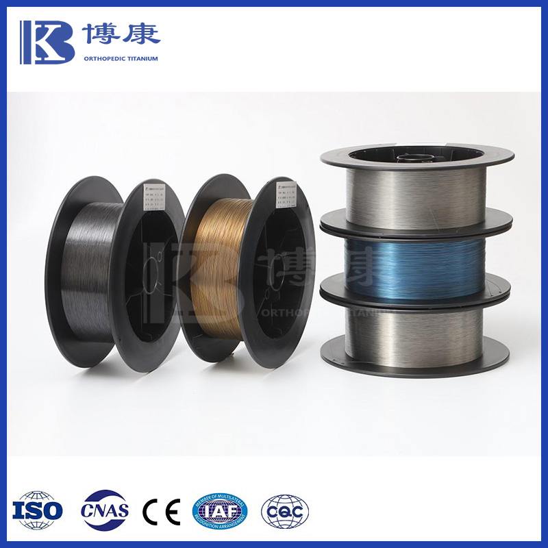 ASTM F2063 Nitinol Wire 0.1~2.5mm Nickel Titanium Shape Memory Alloy Wire Manufacturer
