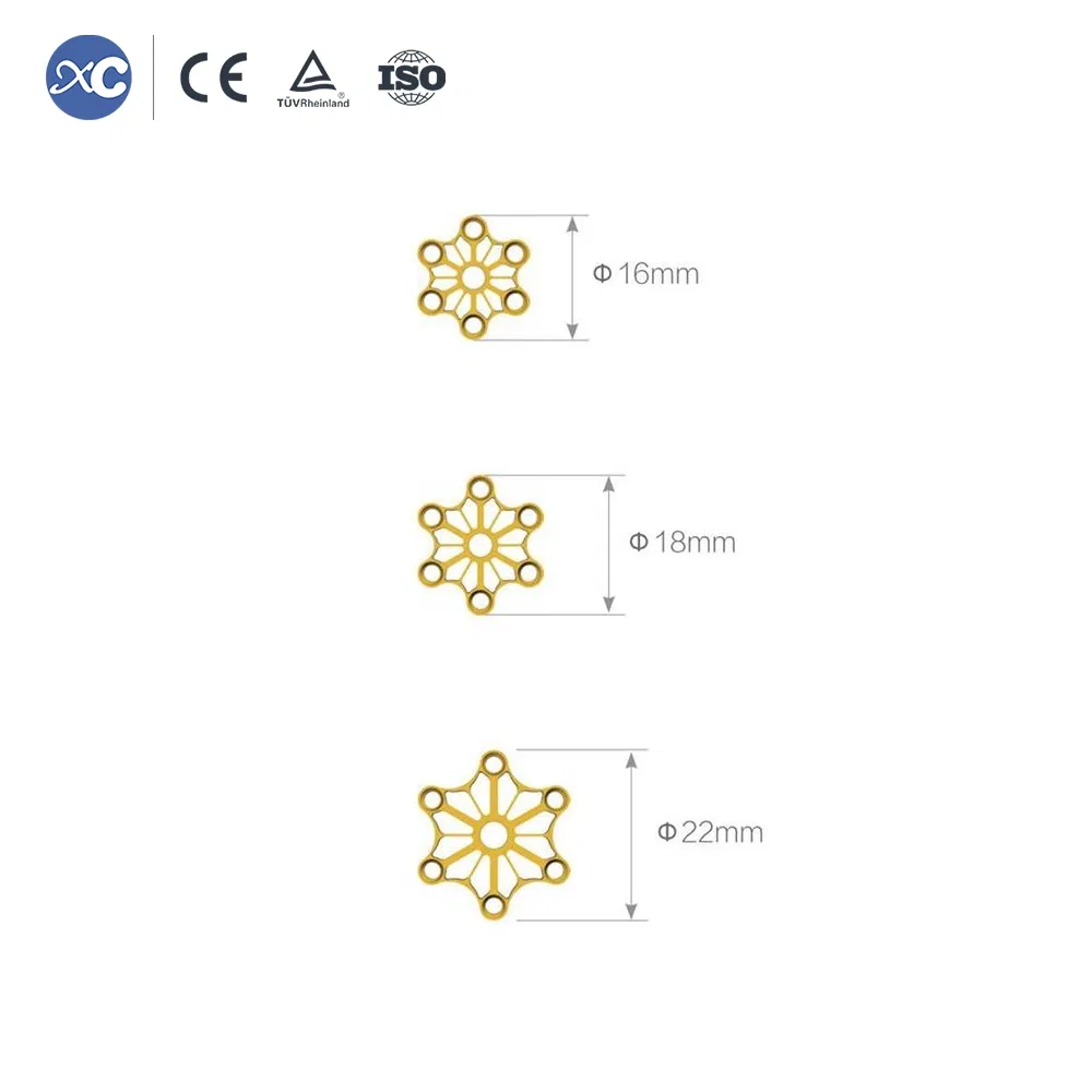 3D Flower Shape Titanium Neurosurgery Cranial Skull Maxillofacial Mesh