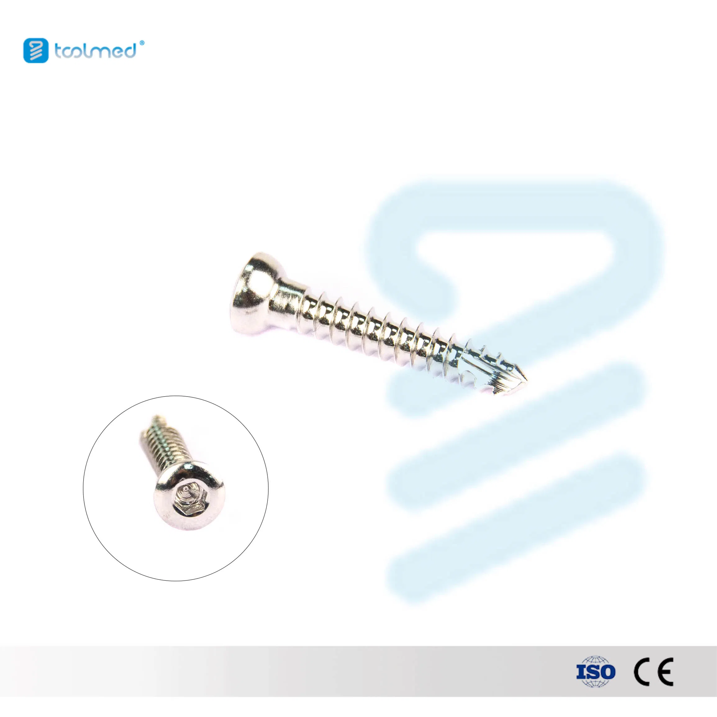 Veterinary Orthopedic Implants Stainless Steel Hexagon Head Bone Screws Plates Manual Power Source Surgical Instruments