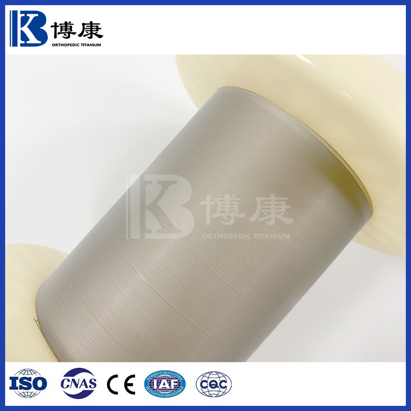 ASTM F67 Medical-Grade Pure Titanium Thin Wire for Surgical Implants Suture Applications