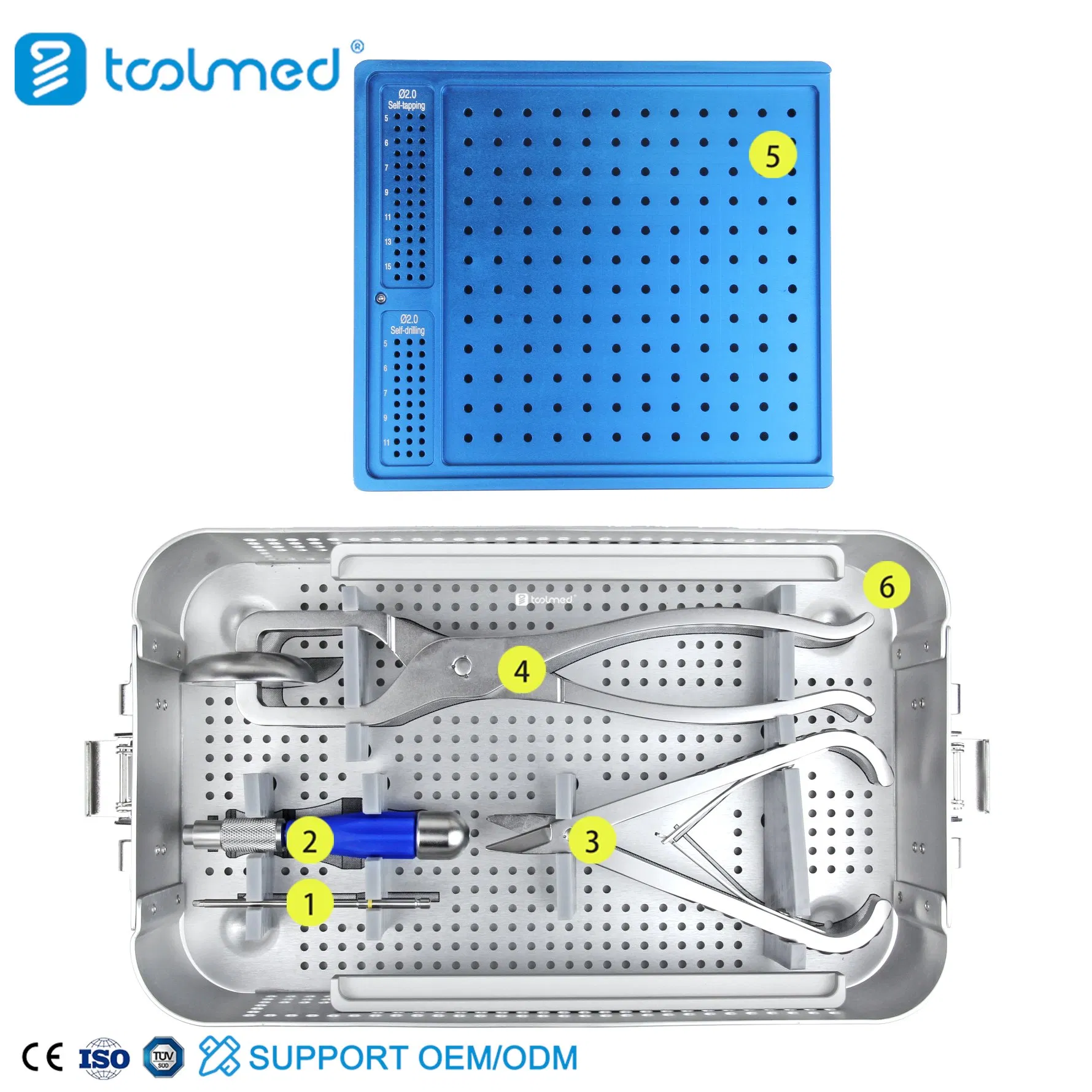 Good Quality Instrument Set for Titanium Mesh Maxillofacial Orthopedic Instrument Set Trauma Instruments
