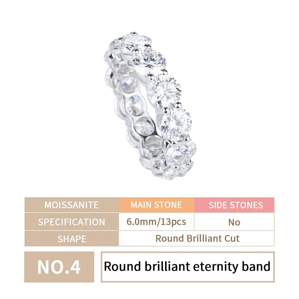 Xingyue Wholesale Custom Design Hip Hop Iced out Real Silver 925 Sterling Mens Fine Jewelry Moissanite Diamond Rings for Men
