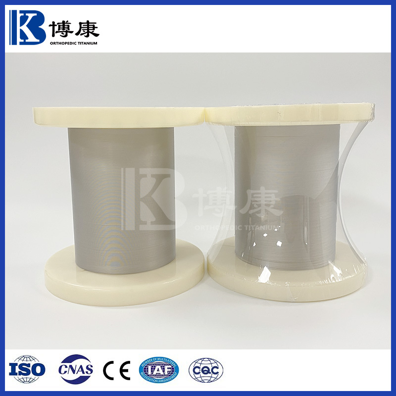 ASTM F67 Medical-Grade Pure Titanium Thin Wire for Surgical Implants Suture Applications