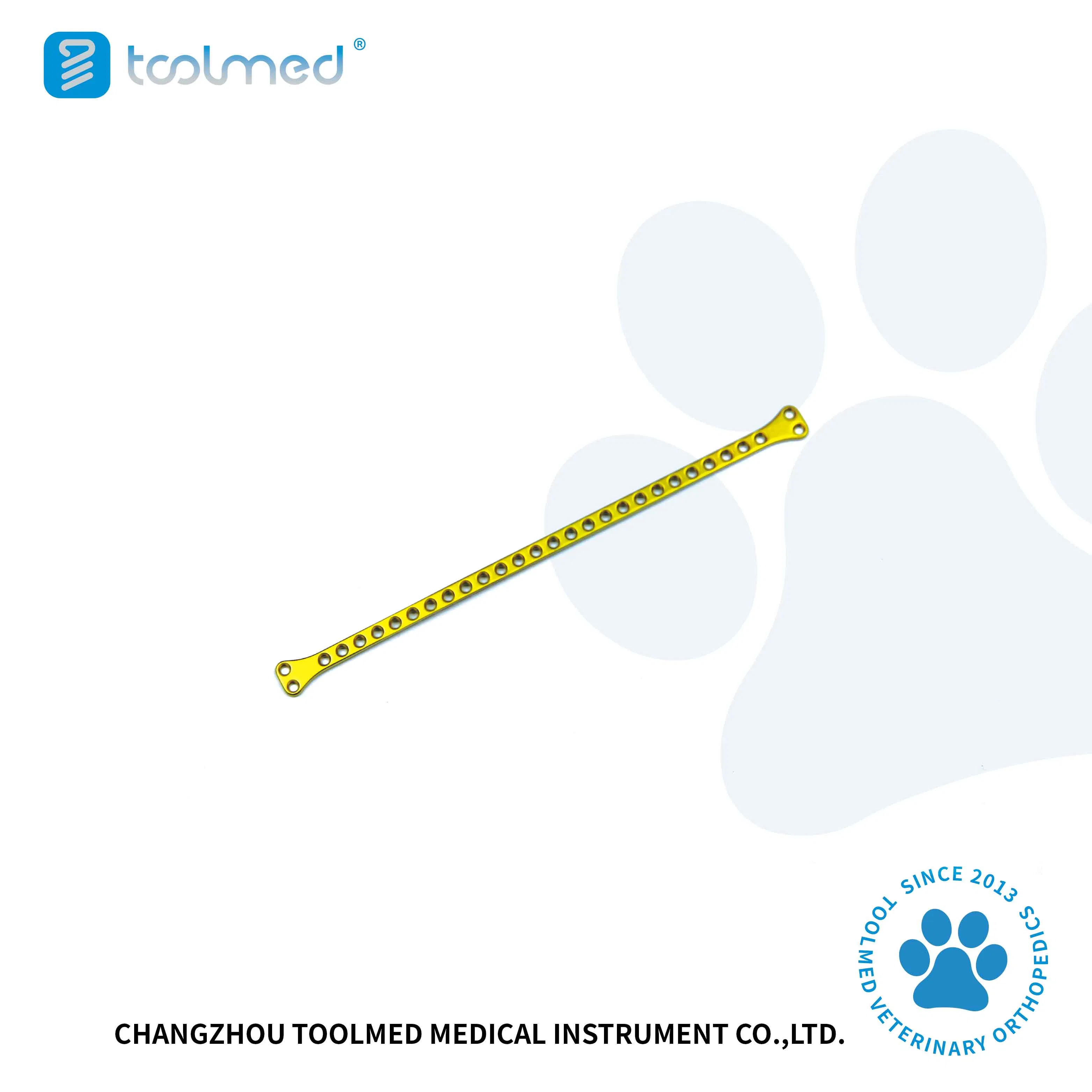 Toolmed Veterinary Orthopedic Surgery Pure Titanium Implant 1.5mm Double T Cuttable Plate