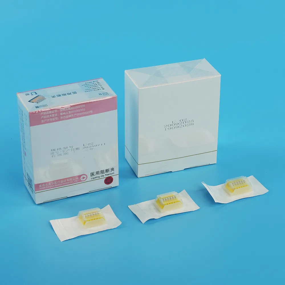 Durable Titanium Tubular Clips Designed for Surgical Ligation Use