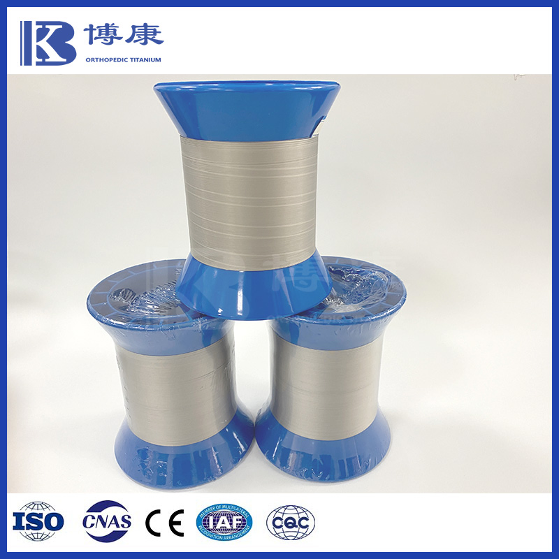 Implant Grade Pure Titanium Wire on Spools for Surgical Applications