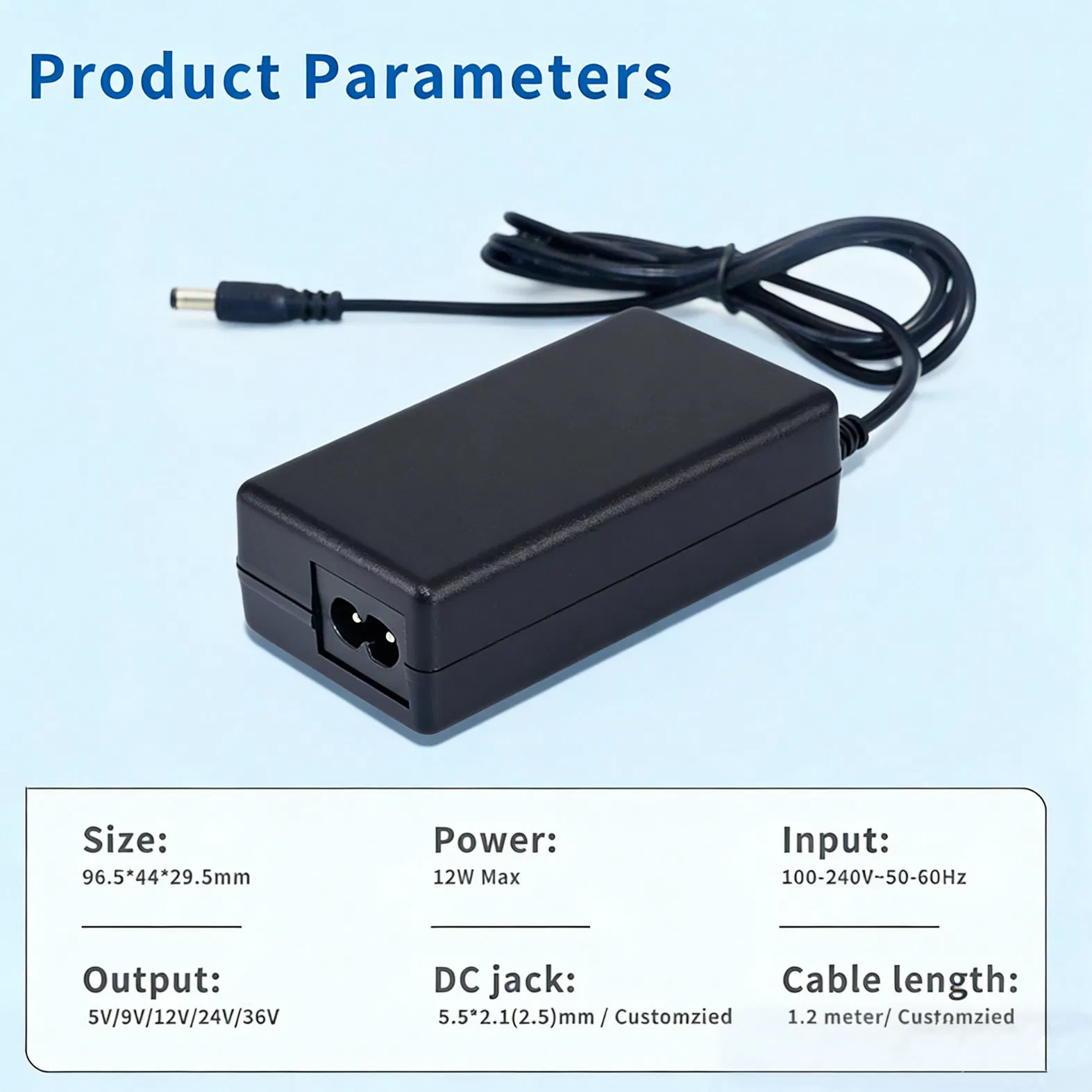 Certificates Plug AC to DC 12V 3A Laptop Switching Power Adapter