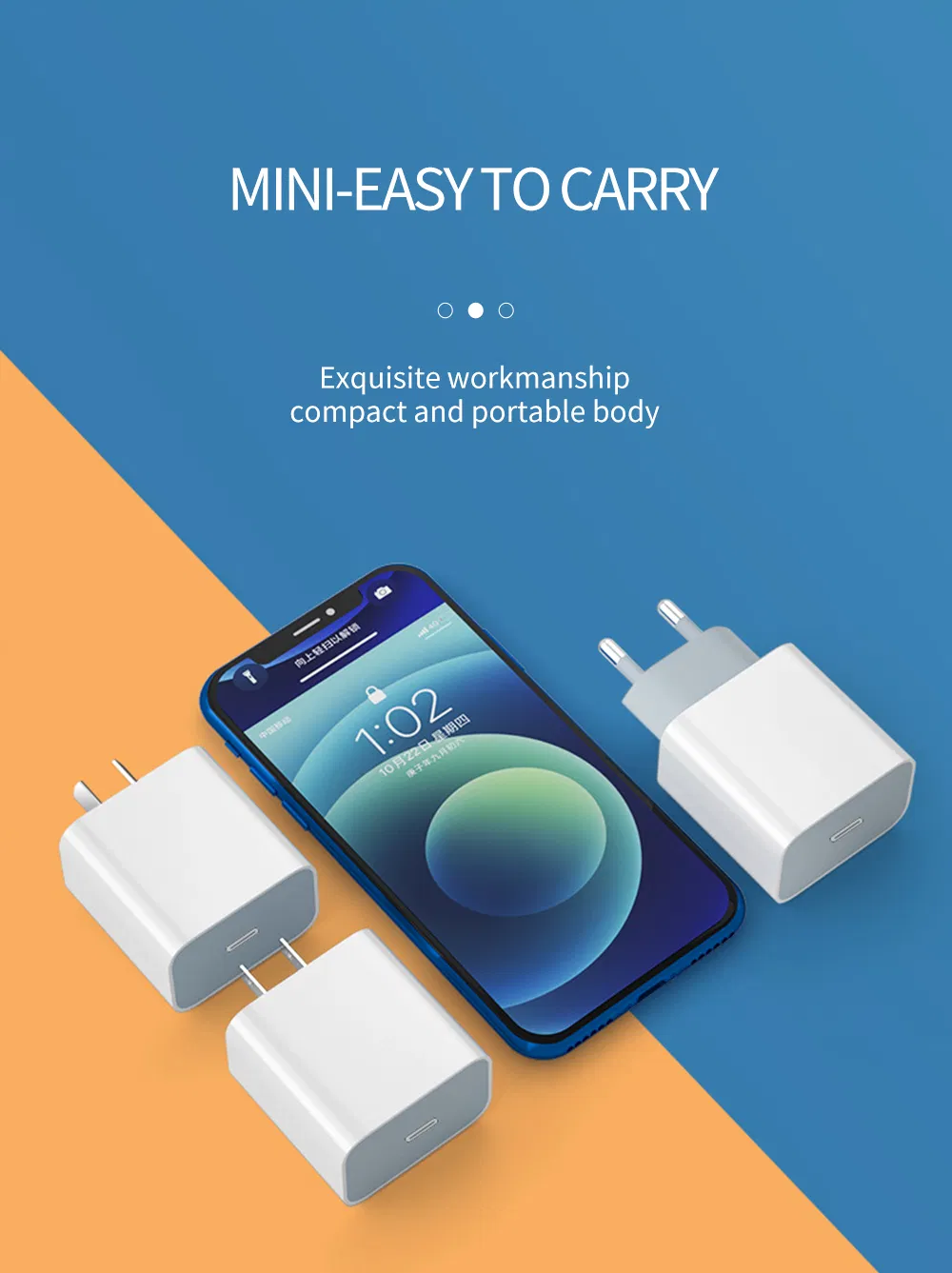 Universal Travel Adapters 20W USB-C Power Adapter
