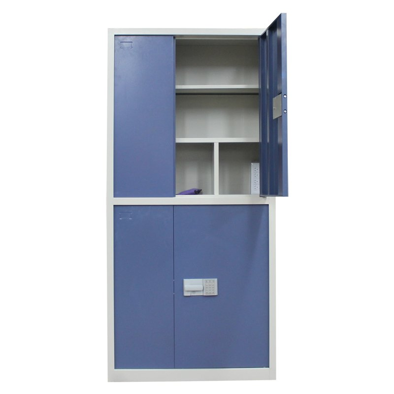 USB Single Open Iron Door Storage Carts Lock Mobile Laptop Cart Cell Phone Charging Cabinet