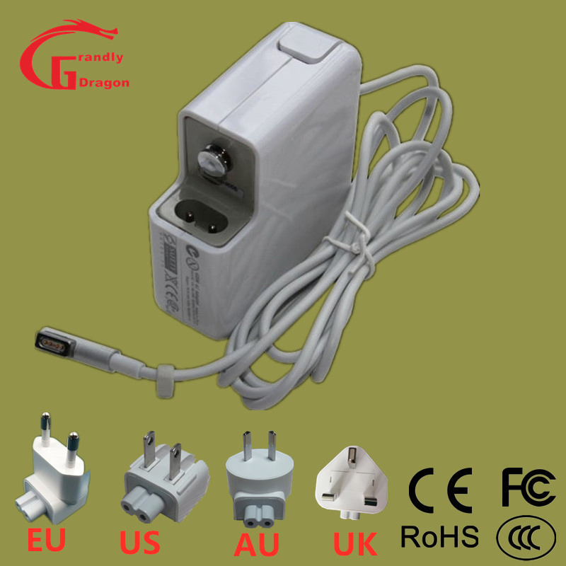 45W Magsafe Power Adapter 14.5V 3.1A Laptop Charger Adapter with L Tip Magsafe 1 for MacBook