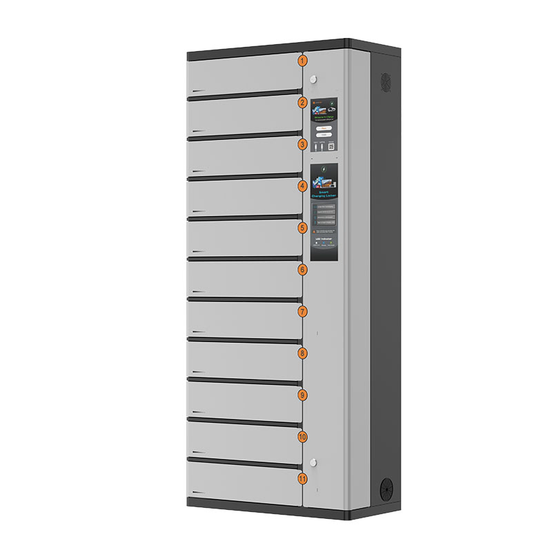 11 Bays Smart Charging Locker Charging Cabinet with UV Light