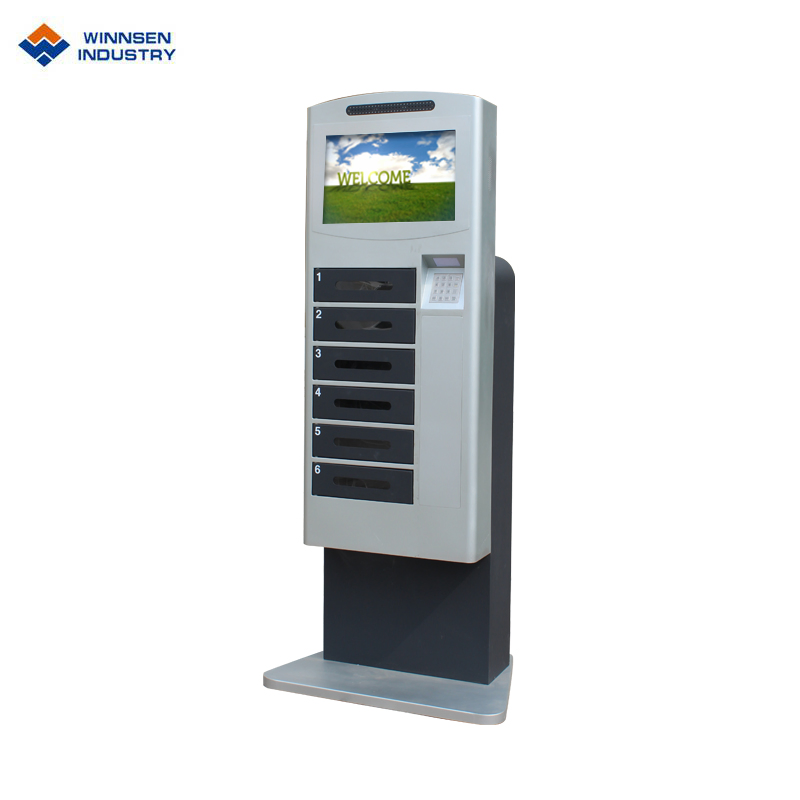 Logo/Brand Customized Multi Cell Phone Charging Station with Touch Screen