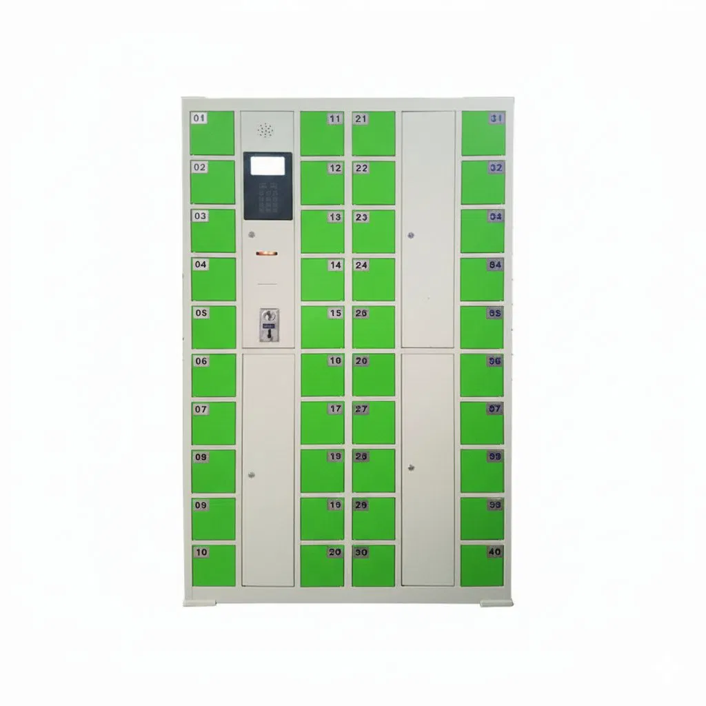 Public Places Cell Phone Smart Locker Smart Phone Charging Locker with Credit Card/Coin/Mobile Wallet Payment