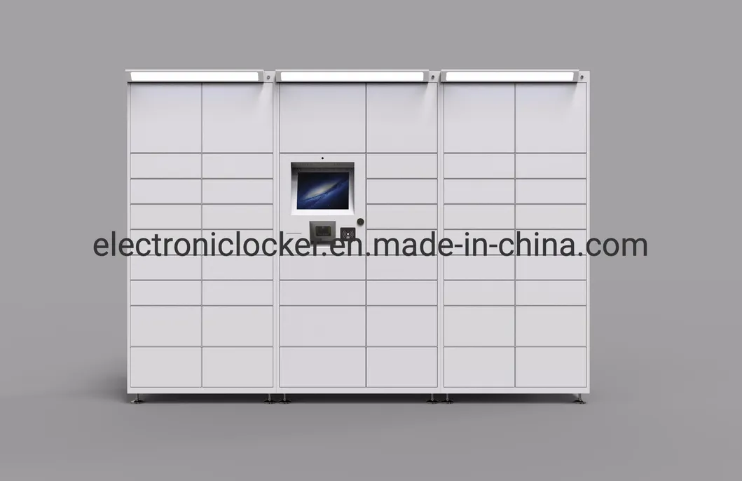 Smart Blue Metal Delivery Locker