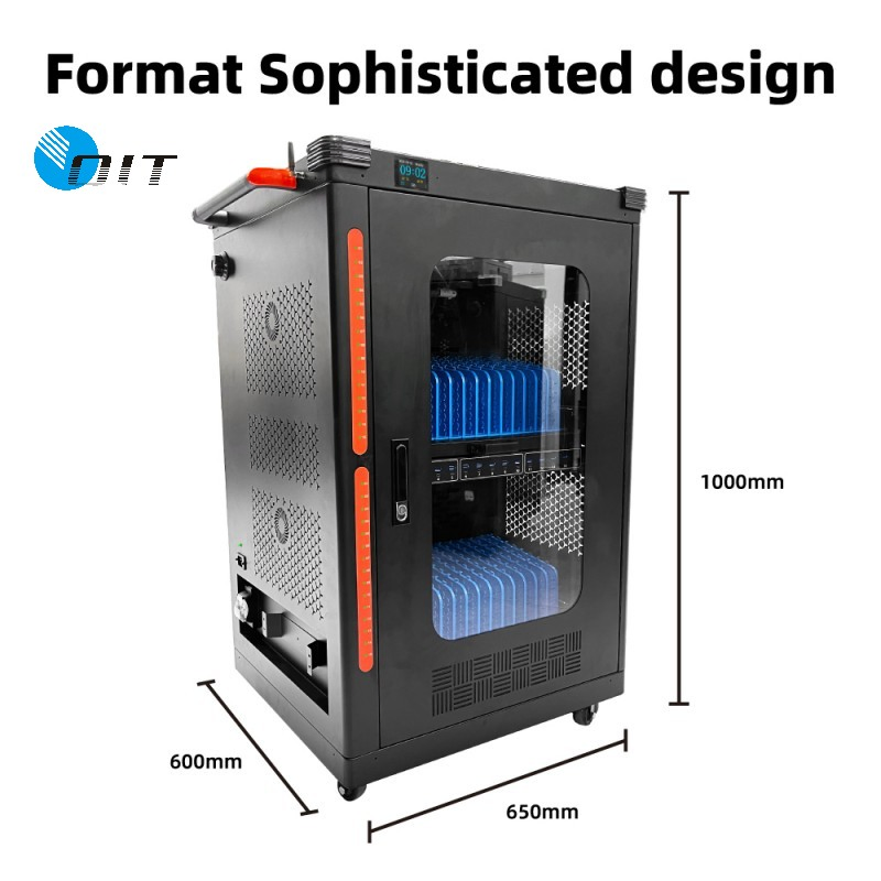 School Equipment Laptop Charging Cart UV Charging Cabinet Cart with Sanitizing Function