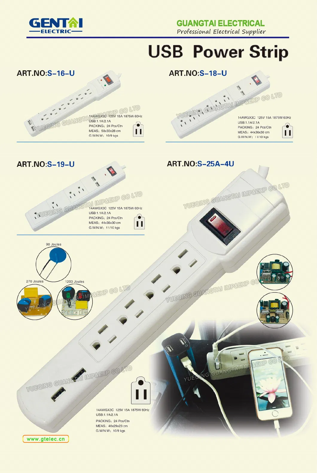 6 Outlets Power Strip View 4