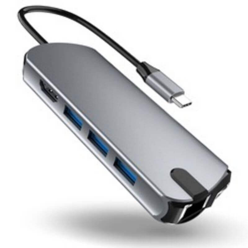 8-in-1 USB-C Docking Station for DELL/HP Laptops, 4K HDMI &amp; Pd Charging