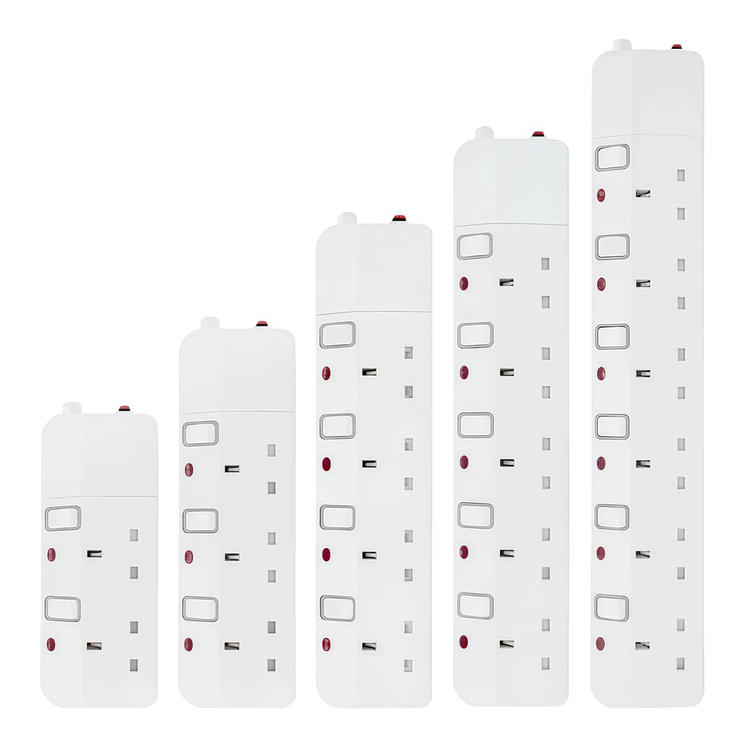 British Type 3 AC Outlets Power Strip