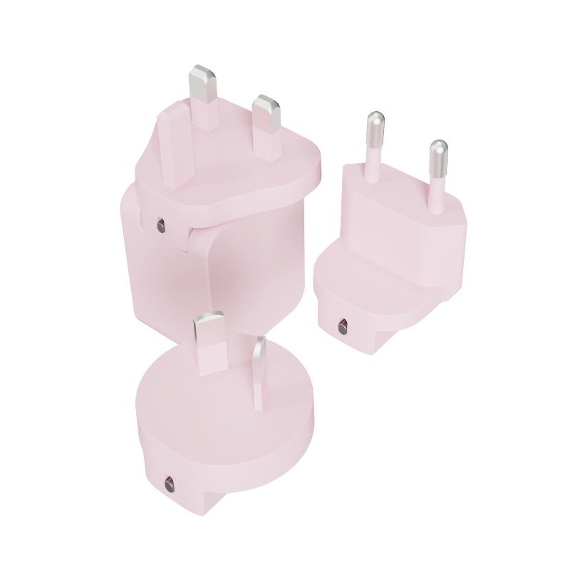 EU Us Kc Jp UK Portable Changeable Plug USB Type C 45W Mobile Phone Laptop GaN Wall Pd Fast Charger for Travel