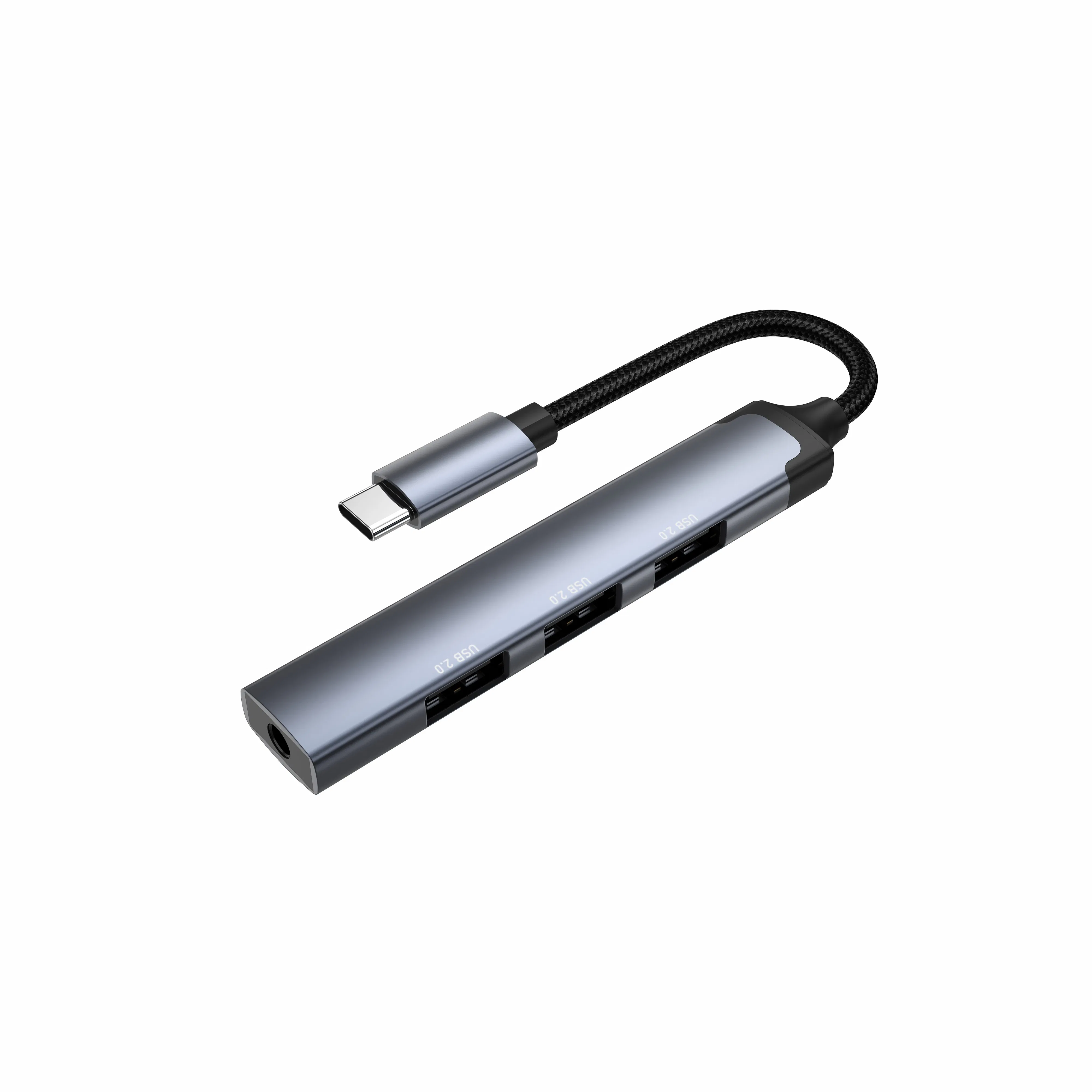 Ldnio Ds-104c Type-C to USB*3+3.5mm Audio USB2.0 Data Transmission Hub