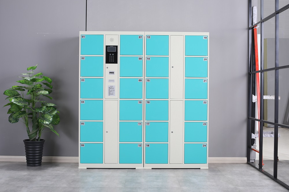Smart Bar Pin Code Fingerprint Open Cell Phone Charging Locker