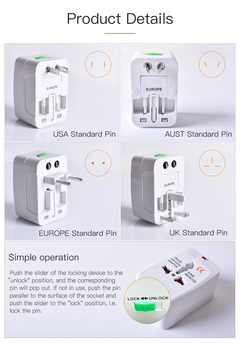 Universal Travel Adapter View 3